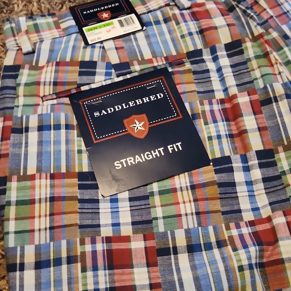 Saddlebred Multicolor Plaid Men’s Pants